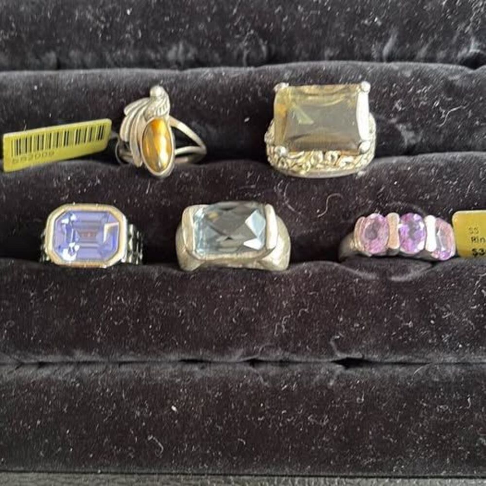Assorted Costume Jewelry Ring Collection - Size 6.25 to 6.5